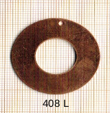 Estampe en cuivre vrac   DONUTZ 35MM 1 trou   