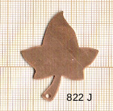Estampe en cuivre vrac   FEUILLE 42X31MM 