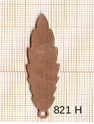 Estampe en cuivre vrac   FEUILLE 47X13MM 
