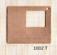 Estampe en cuivre vrac   DONUTZ CARRE 55X55MM 