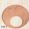 Estampe en cuivre vrac   DONUTZ ROND 48MM 1 trou