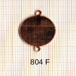 Estampe en cuivre vrac   ROND 20MM 2 trous  