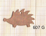 Estampe en cuivre vrac   HERISSON 20X30MM 