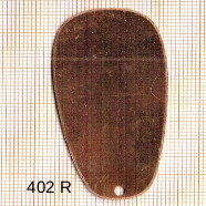 Estampe en cuivre vrac   TRAPEZE 55X29MM 