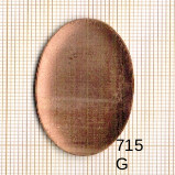 Estampe en cuivre vrac   OVALE 34X24MM 