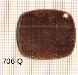 Estampe en cuivre vrac   CARRE ARRONDI 33X33MM 