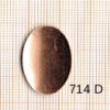 Estampe en cuivre vrac   OVALE 26X16MM