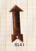 Estampe en cuivre vrac   FLECHE 40X14MM 