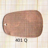 Estampe en cuivre vrac   RECT.ARRONDI 37X28MM 