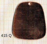 Estampe en cuivre vrac   TRAPEZE 46X33MM 