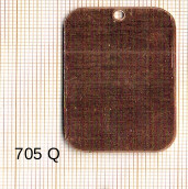 Estampe en cuivre vrac   RECT.ARRONDI 41X27MM 