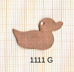 Estampe en cuivre vrac   CANARD 28X20MM 