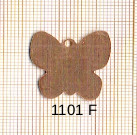 Estampe en cuivre vrac   PAPILLON 22X22MM