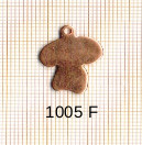 Estampe en cuivre vrac   CHAMPIGNON 17X16MM 