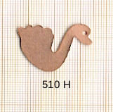 Estampe en cuivre vrac   CYGNE 28X24MM 