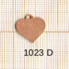 Estampe en cuivre vrac   COEUR 16X15MM
