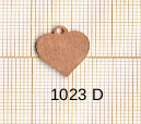 Estampe en cuivre vrac   COEUR 16X15MM 