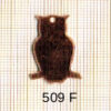 Estampe en cuivre vrac   HIBOU 25X16MM