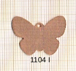 Estampe en cuivre vrac   PAPILLON 26X30MM