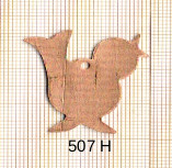 Estampe en cuivre vrac   OISEAU 30X32MM 