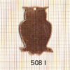 Estampe en cuivre vrac   HIBOU 35X20MM