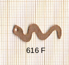 Estampe en cuivre vrac   SERPENT 25X11MM 