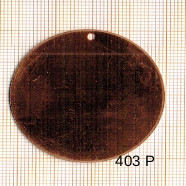 Estampe en cuivre vrac   ROND 42MM 1 trou   