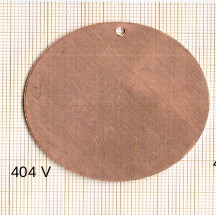 Estampe en cuivre vrac   ROND 51MM 1 trou