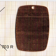 Estampe en cuivre vrac   RECT.ARRONDI 51X32MM  