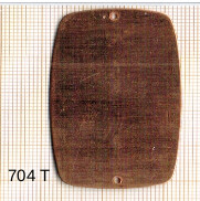 Estampe en cuivre vrac   RECT.ARRONDI 51X32MM 