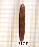 Estampe en cuivre vrac  pendentif OVAL 1 trou  .46X6MM 