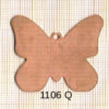 Estampe en cuivre vrac   PAPILLON 38X38MM