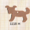 Estampe en cuivre vrac   CHIEN 25X32MM
