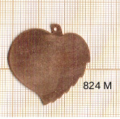 Estampe en cuivre vrac   FEUILLE 33X38MM 