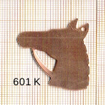 Estampe en cuivre vrac   TETE CHEVAL 37X32MM 