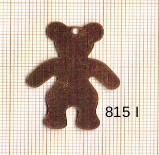 Estampe en cuivre vrac   OURS 27X35MM 