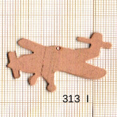 Estampe en cuivre vrac  pendentif AVION 40X29MM 