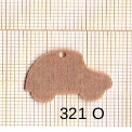 Estampe en cuivre vrac   AUTO 22X15MM 