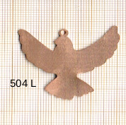 Estampe en cuivre vrac   COLOMBE 40X32MM 