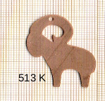 Estampe en cuivre vrac   BELIER 28X32MM 