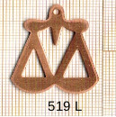 Estampe en cuivre vrac   BALANCE 27X32MM 