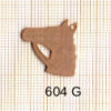 Estampe en cuivre vrac   TETE CHEVAL 20X20MM