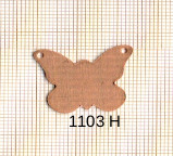 Estampe en cuivre vrac   PAPILLON 25X20MM