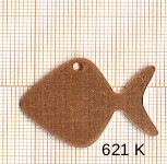 Estampe en cuivre vrac   POISSON 26X33MM 