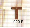Estampe en cuivre vrac   LETTRE T 15MM