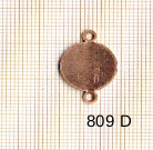 Estampe en cuivre vrac   ROND 2 trous .20X15MM 