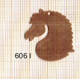 Estampe en cuivre vrac   TETE CHEVAL 35X26MM 