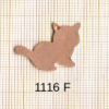 Estampe en cuivre vrac   CHAT 23X18MM