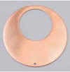 Support en cuivre donutz rond 68 mm