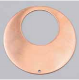 Support en cuivre donutz rond 68 mm